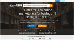 Desktop Screenshot of justparts.com