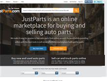 Tablet Screenshot of justparts.com